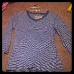 Skirt and stripped shirt