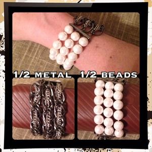 🎀Mixed chain/bead bracelet