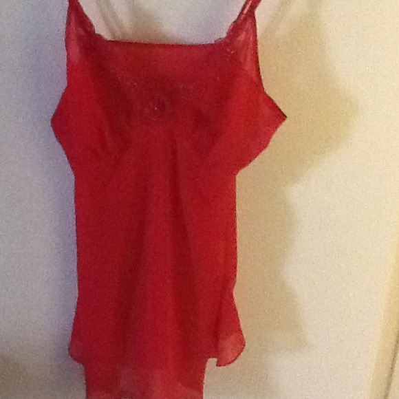 Red langue ray 100 % polyester - Picture 3 of 3