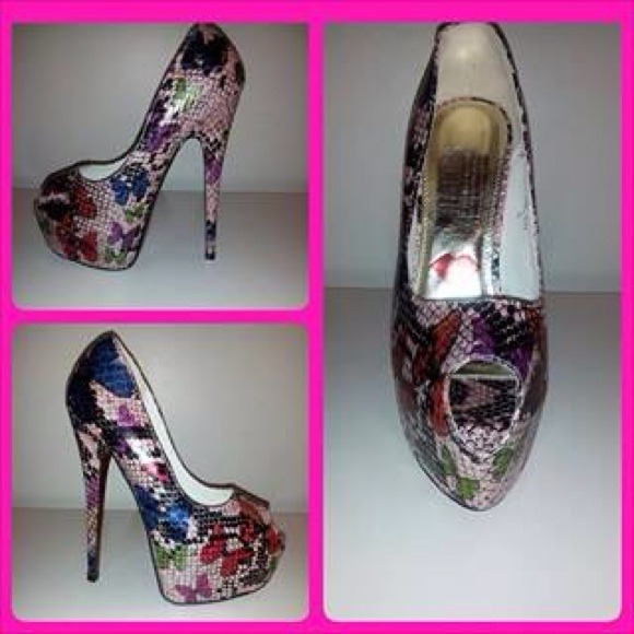 Butterfly platform heels - Picture 2 of 2