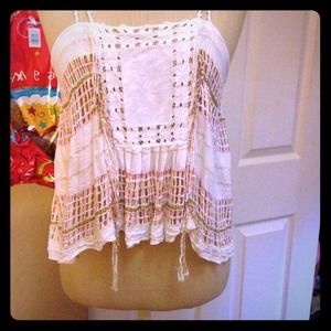 Free people spaghetti strap shirt