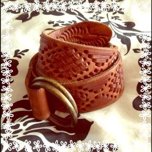 SOLD Woven Real Leather Belt
