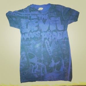 the devil wears prada dark purple w/ black print