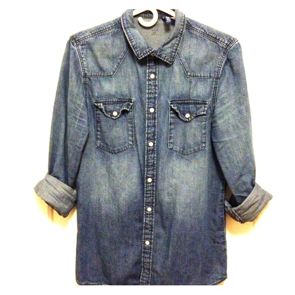 Mens Denim button down - Picture 1 of 3