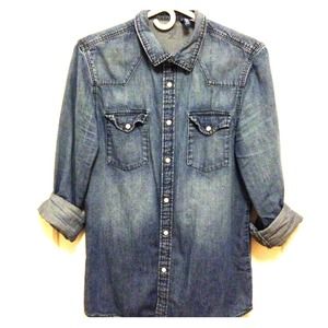 Mens Denim button down