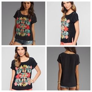 Ella Moss Tops - NWT Ella Moss Tropadelic Top 100% Silk XS Ella Moss Tops - NWT Ella Moss Tropadelic Top 100% Silk XS