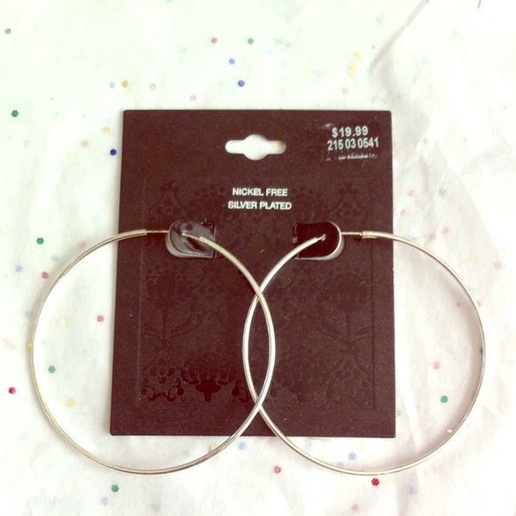 Silver Plated Hoop Earrings