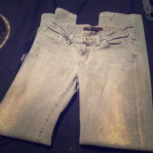 FRX gray straight leg jeans
