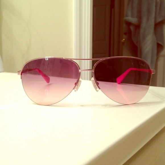 ☀Traded☀ Coach S1013 Pink Aviators