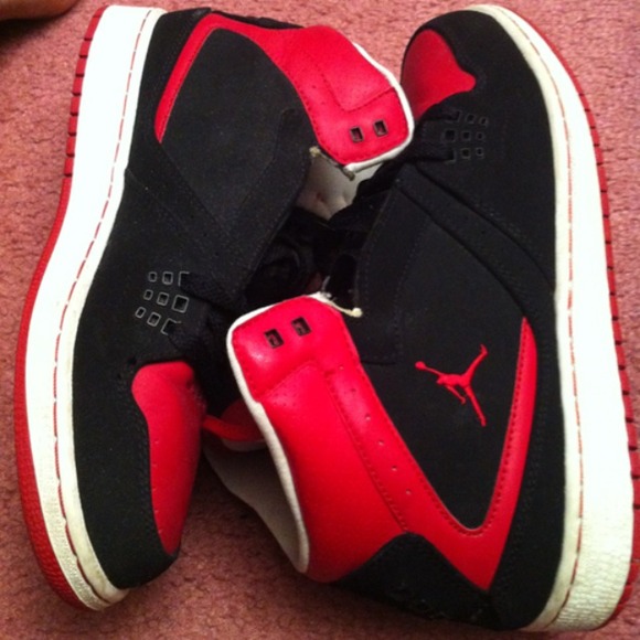REDUCED!! Red & black Jordan's