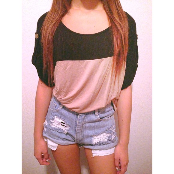 ⭐️REDUCED PRICE⭐️ Black & Brown Top