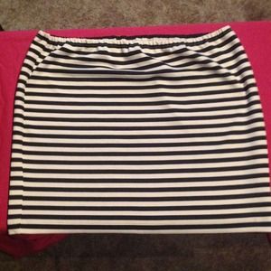 SOLD SOLD SOLD!!! Black and White Striped Skirt