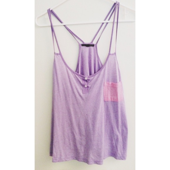 Color Block Purple Tank