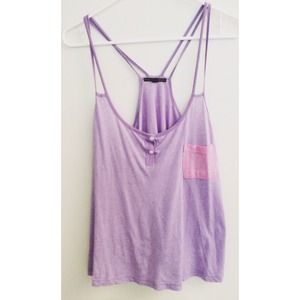 Color Block Purple Tank