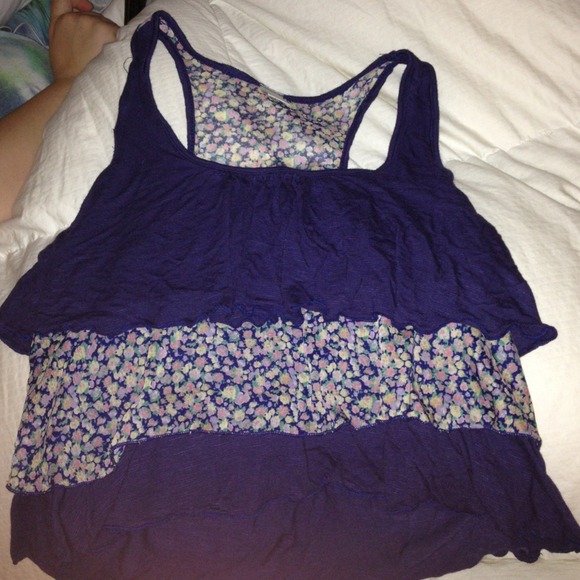 Racer back cropped tank