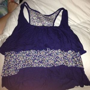 Racer back cropped tank