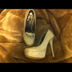Gold heels