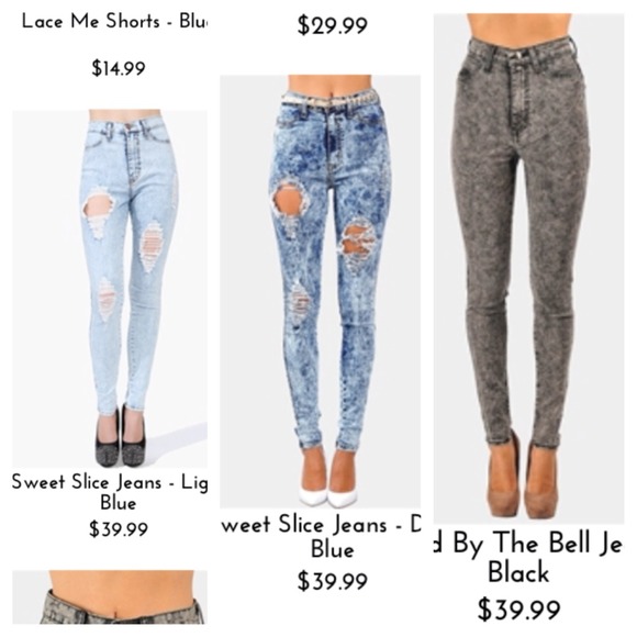 HIGH WAISTED JEANS - Picture 2 of 4