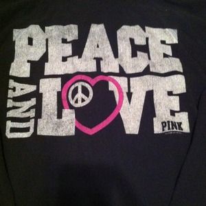 Vs... Blk zip front hoodie