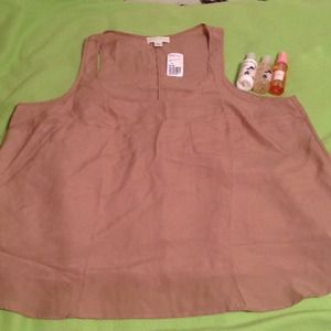 SOLD SOLD SOLD!!! Taupe sleeveless top NWT