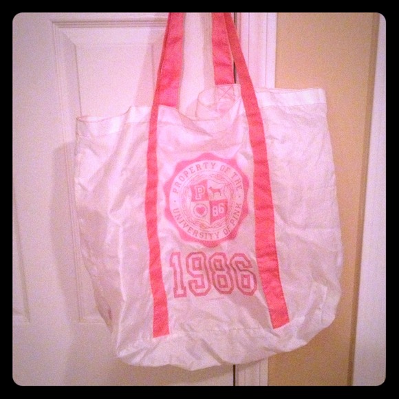 Pink beach bag