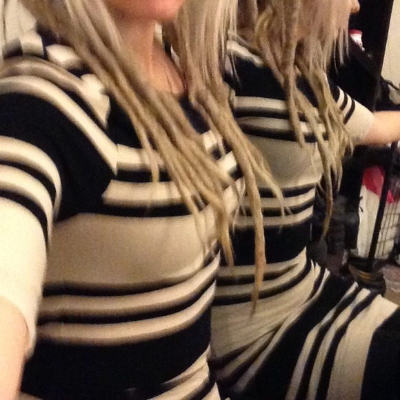 french connection striped t shirt dress