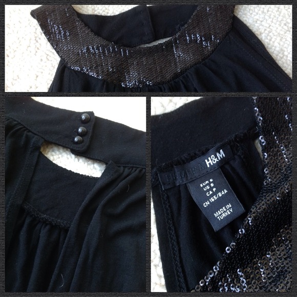 ❌BUNDLE TRADED❌ Black Sequin Open Back Dress - Picture 3 of 3