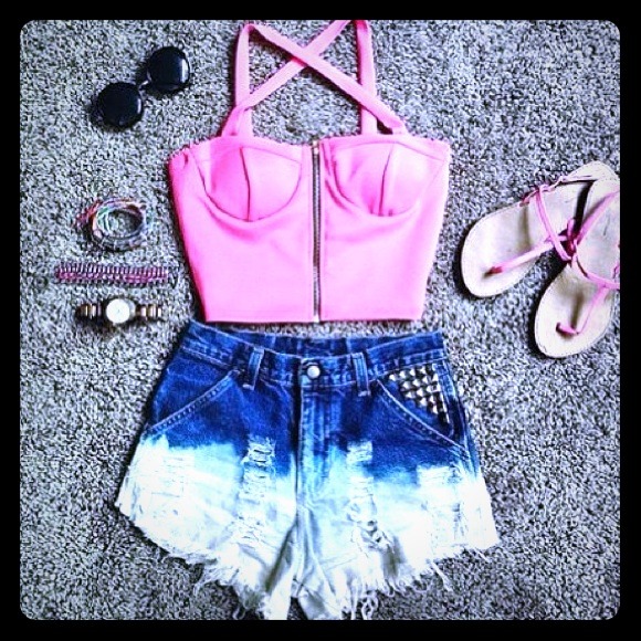 Handmade shorts ombré