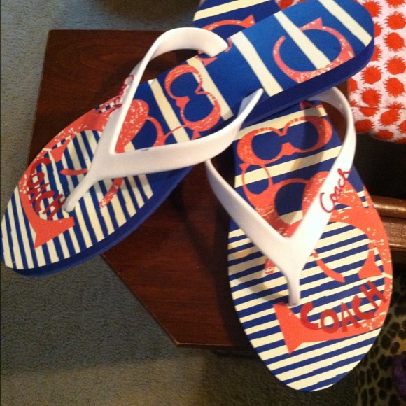 Reduced......Coach flip flops