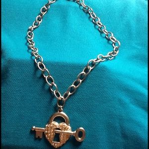 Sisi Amber Swarovski Crystal Heart Necklace