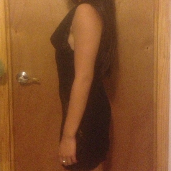 ⬇REDUCED⬇ Arden B Black Lace Cutout Minidress - Picture 3 of 4