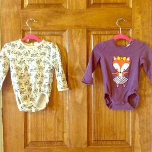 Adorable character long sleeved bodysuits