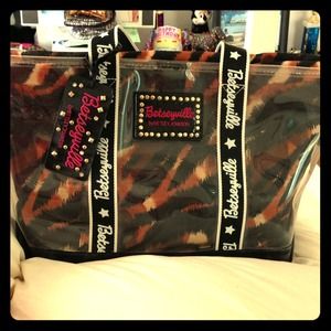 Betsy Johnson Betseyville Leopard Plastic Tote