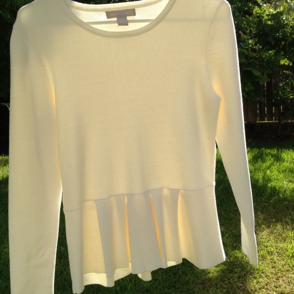 Peplum sweater