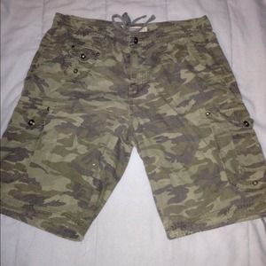 Mens army fatigue shorts