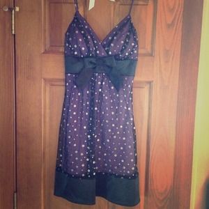 Black and purple dress