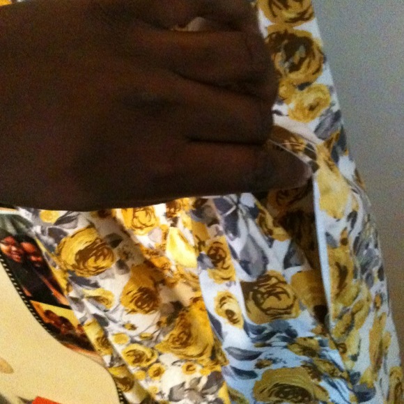 JCPenny floral print strapless dress - Picture 3 of 4