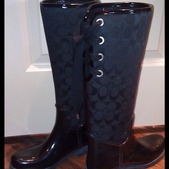 Authentic COACH Tristie Rain Riding Boot