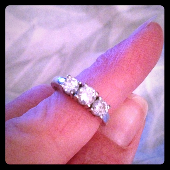 SOLD 14K band 1CTTW diamond ring