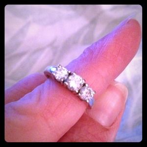 SOLD 14K band 1CTTW diamond ring