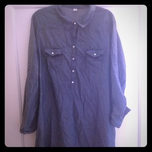 ** SOLD ** Denim Like Shirt Dress