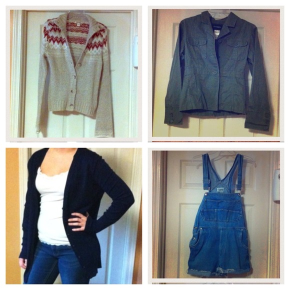 Bundle Sweater, Cardi, Overalls and Jacket