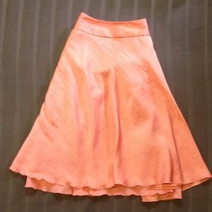 Peach skirt.