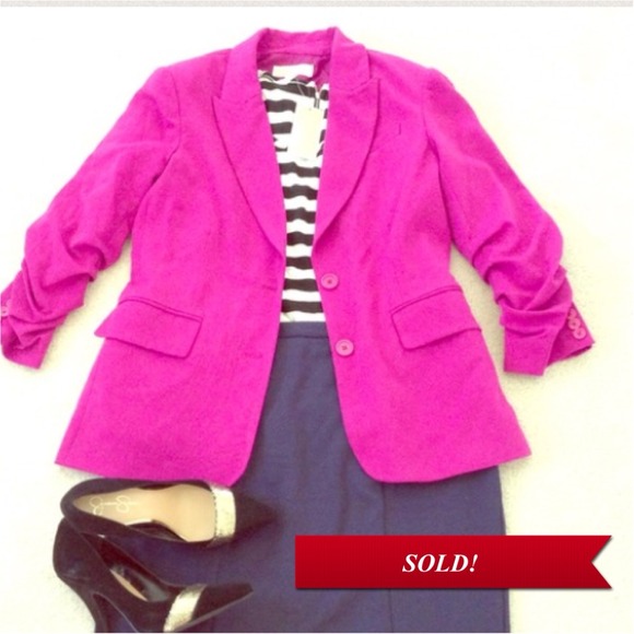 SOLD in bundle!! Michael Kors fushia blazer