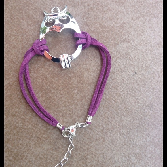 PURPLE owl bracelet