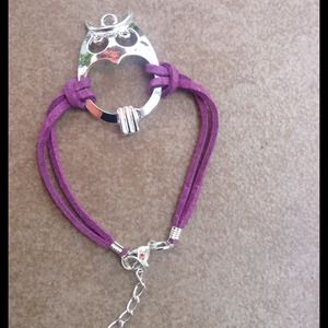 PURPLE owl bracelet