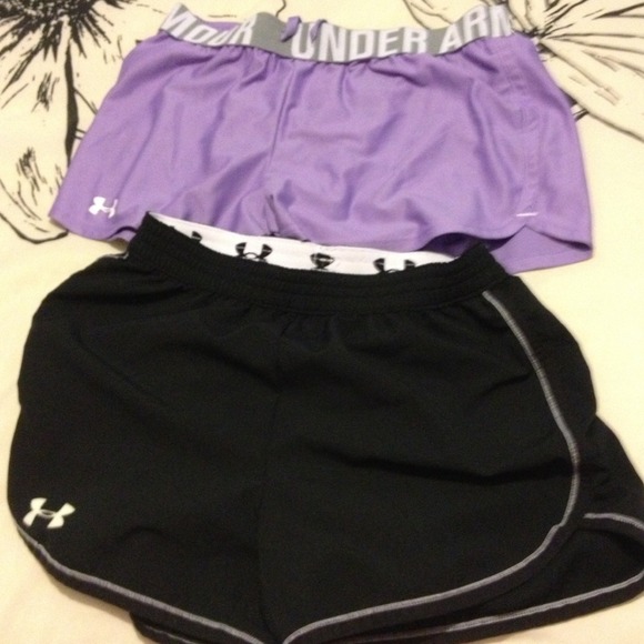 Purple under armour shorts