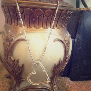 Hear shape diamond necklace