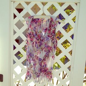 SMALL FLORAL JUMP BLOUSE (SHEER)