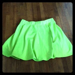🚫TRADED🚫kirra neon yellow high waisted skirt